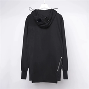 Featured multiple zippers & pockets hooded sweatshirts with zipper