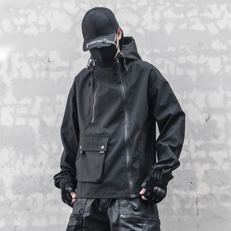 Cargo Jacket Black – Techwear UK