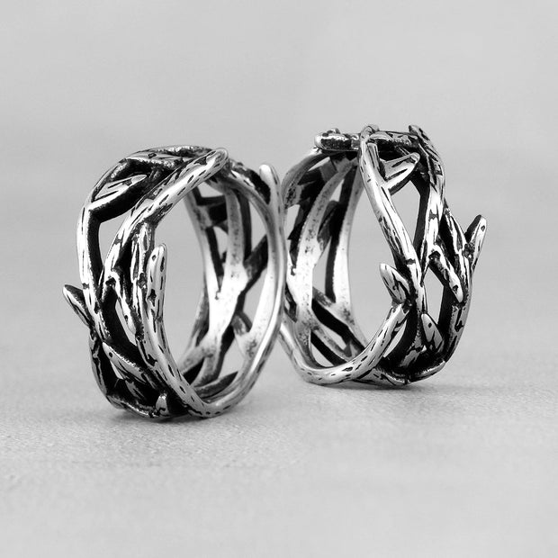 Silver Branch Ring