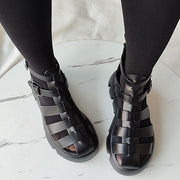 Black Platform Sandals Goth