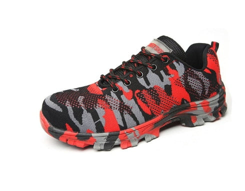 men sneakers camouflage red