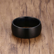 Solid Plain Black Ring