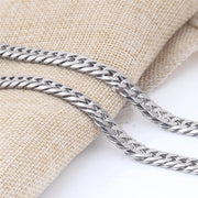 Silver Cuban Chain Necklace