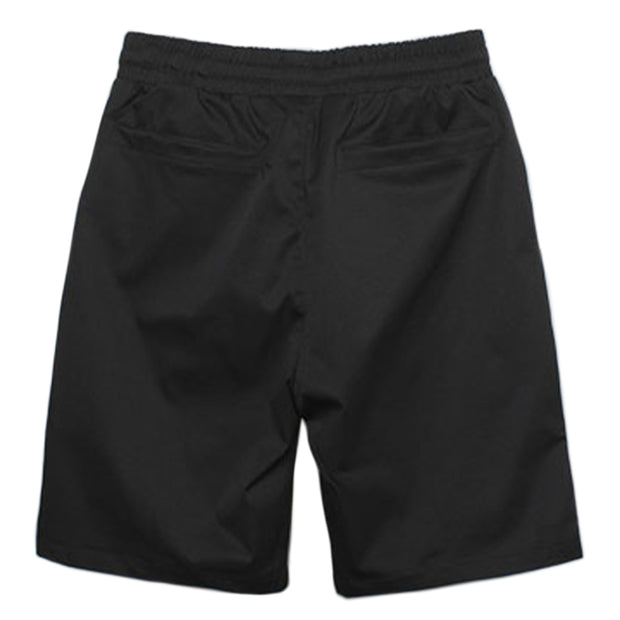 double zipper shorts black