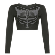 Women's Skeleton Top Long Sleeve