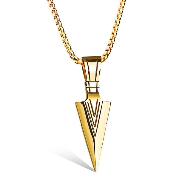 Spear Necklace Gold